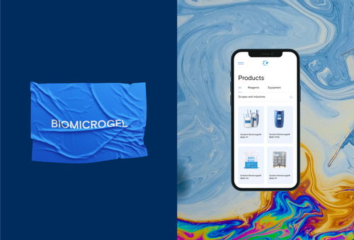 俄羅斯能源清潔公司biomicrogel網站ui設計